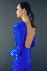 ANDROMEDA BLUE MINI DRESS