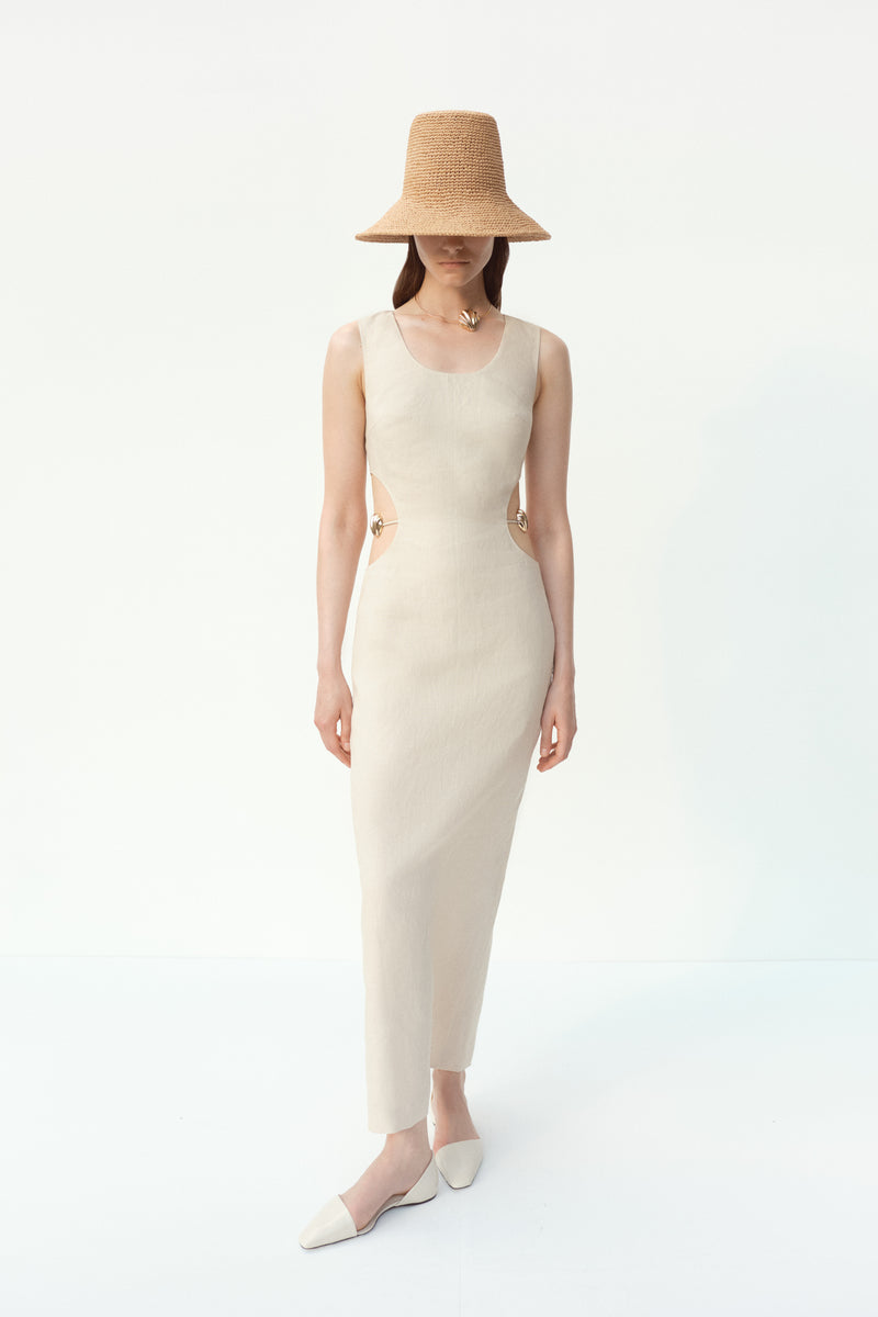 SERENA BEIGE DRESS