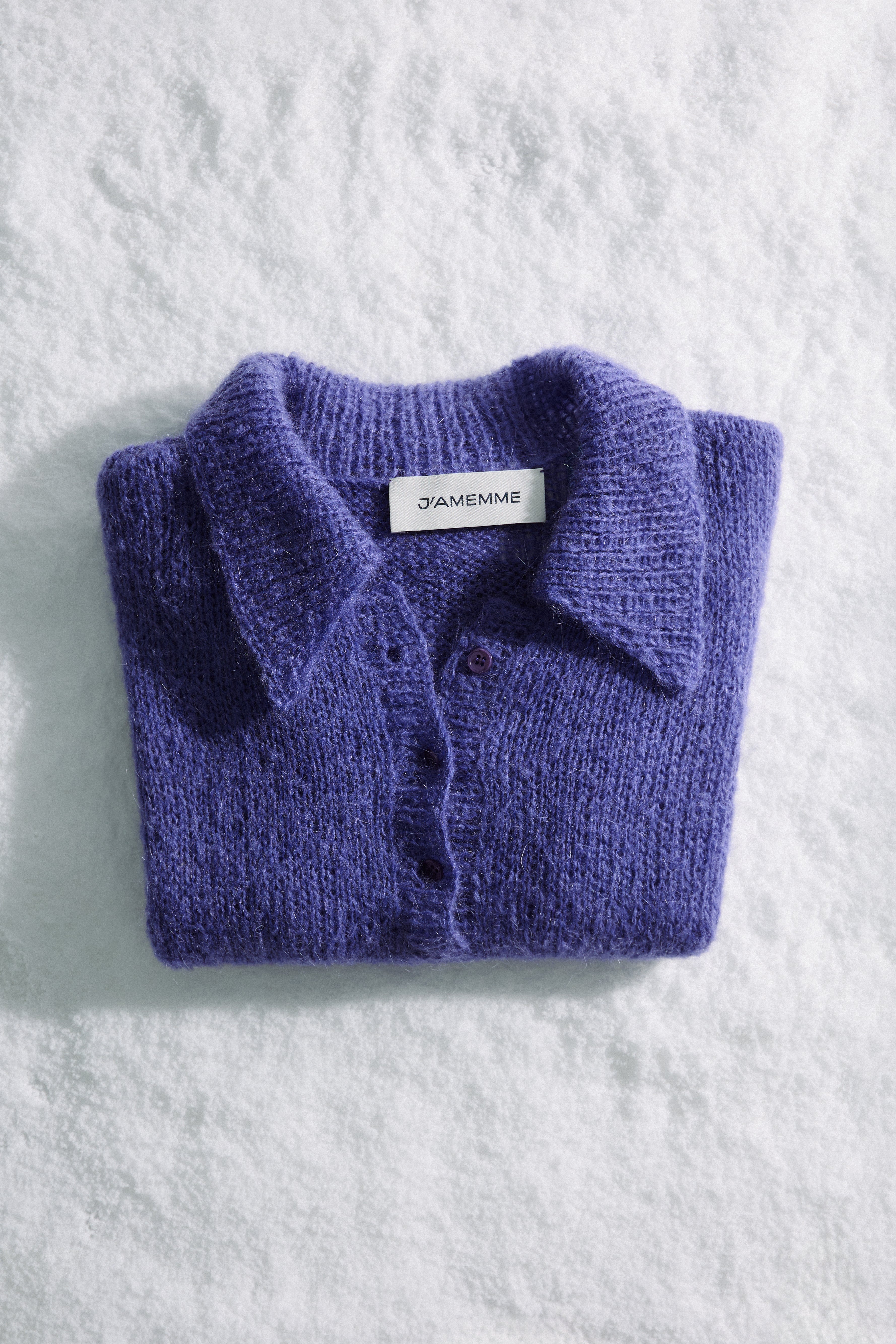 MOHAIR KNIT POLO