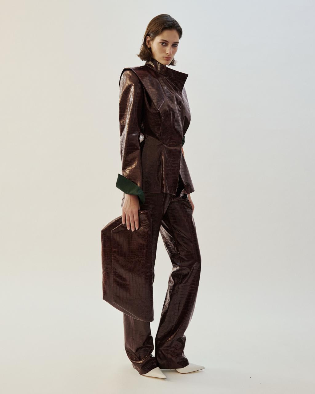 CROCO BROWN JACKET