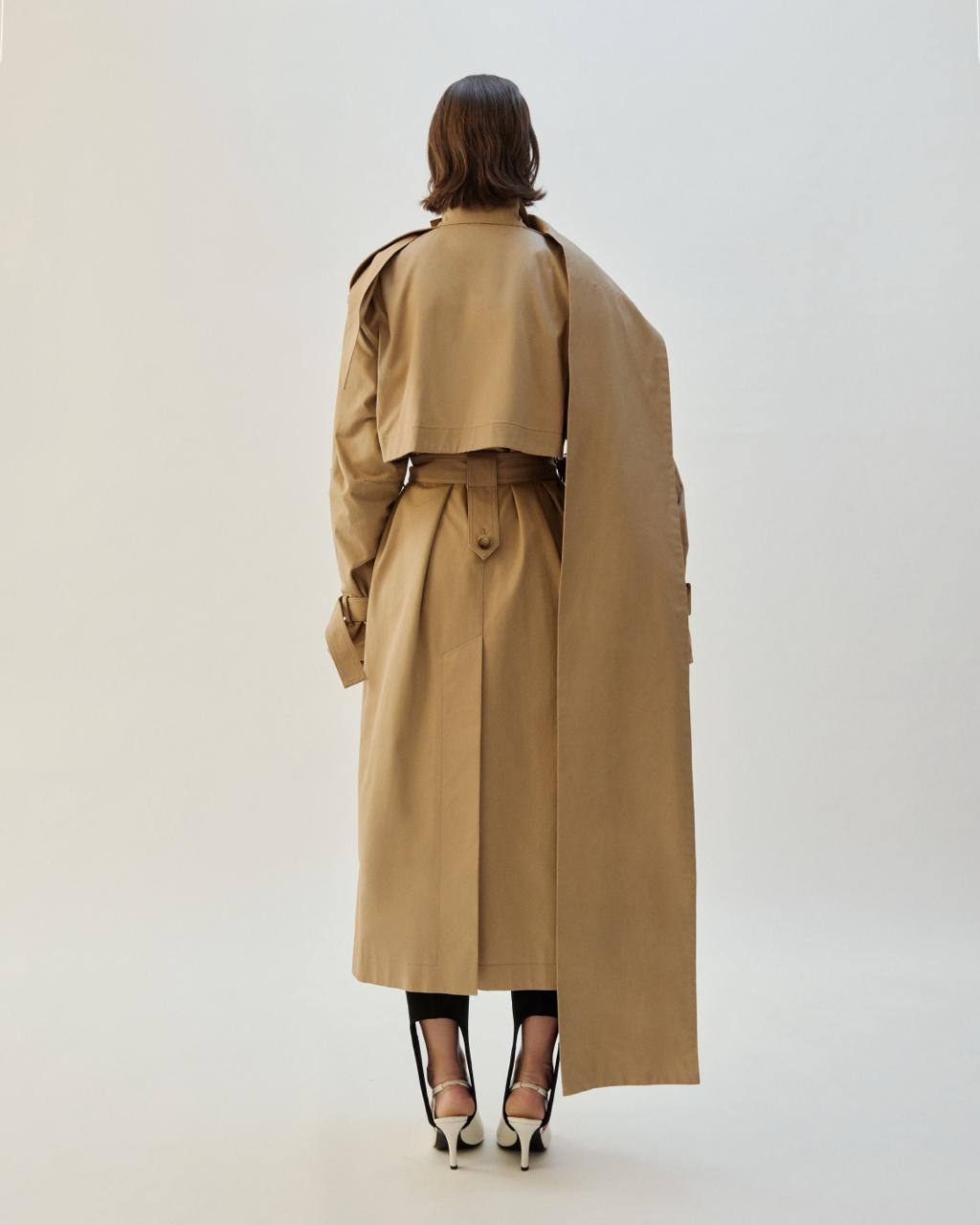 SABLE TRENCH COAT
