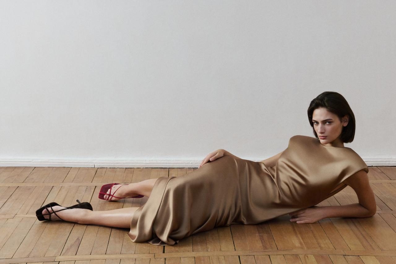 CLEMENCE BRONZE DRESS