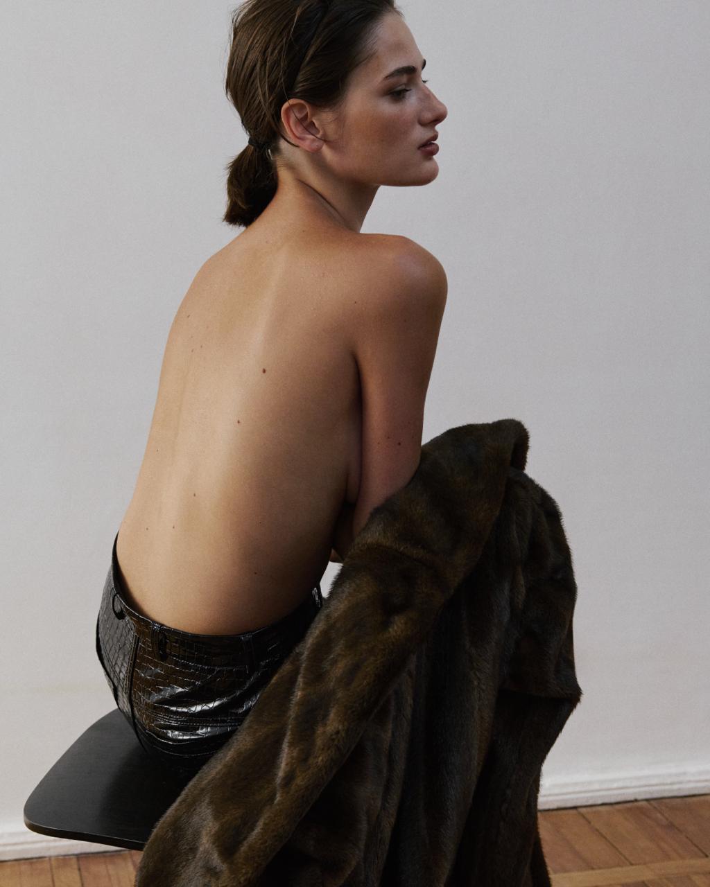 FAUX FUR LONG COAT