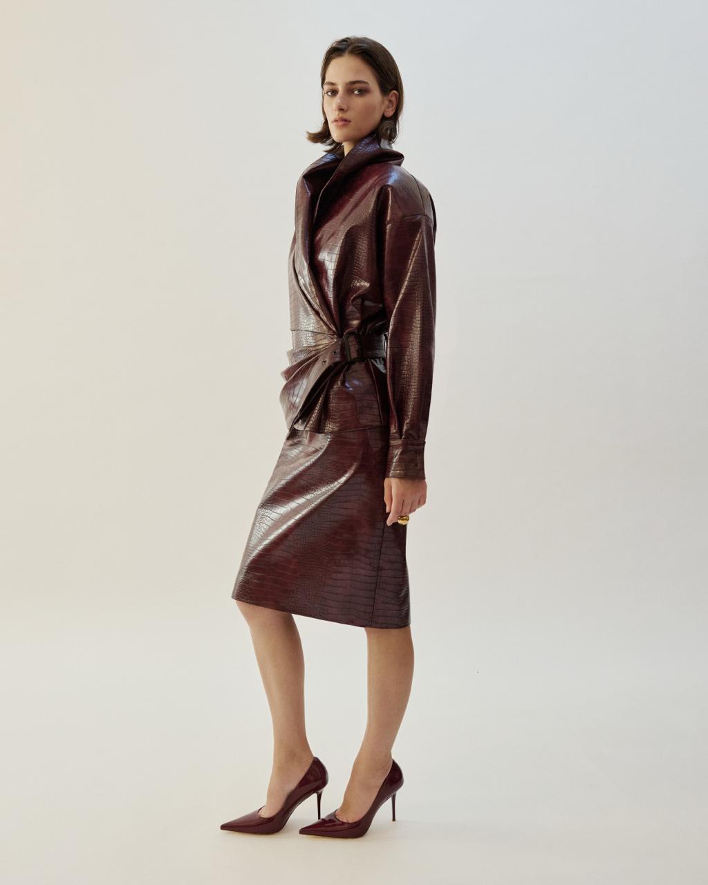CROCO BORDO SKIRT