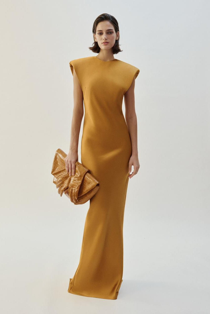 CLEMENCE GOLD DRESS