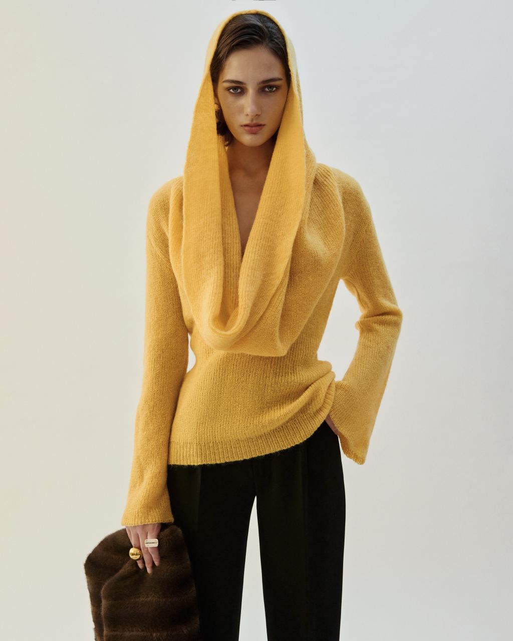 Hooded Knit Jumper