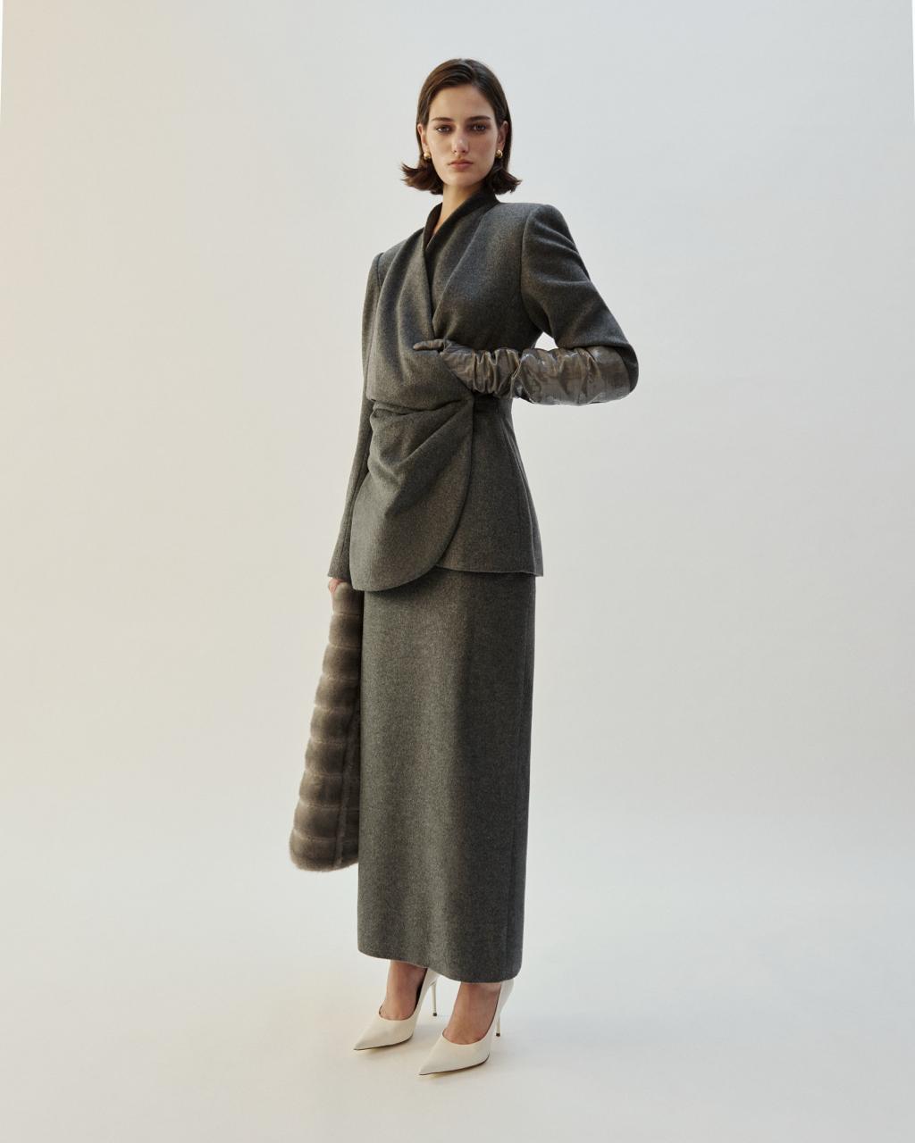 NOELLE WOOL SKIRT