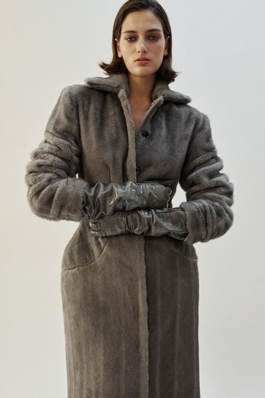 CROCO GREY GLOVES