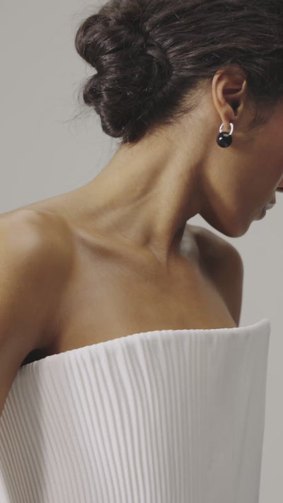 Rook Mini Dress by J'amemme — movement video of the strapless pleated A-line mini