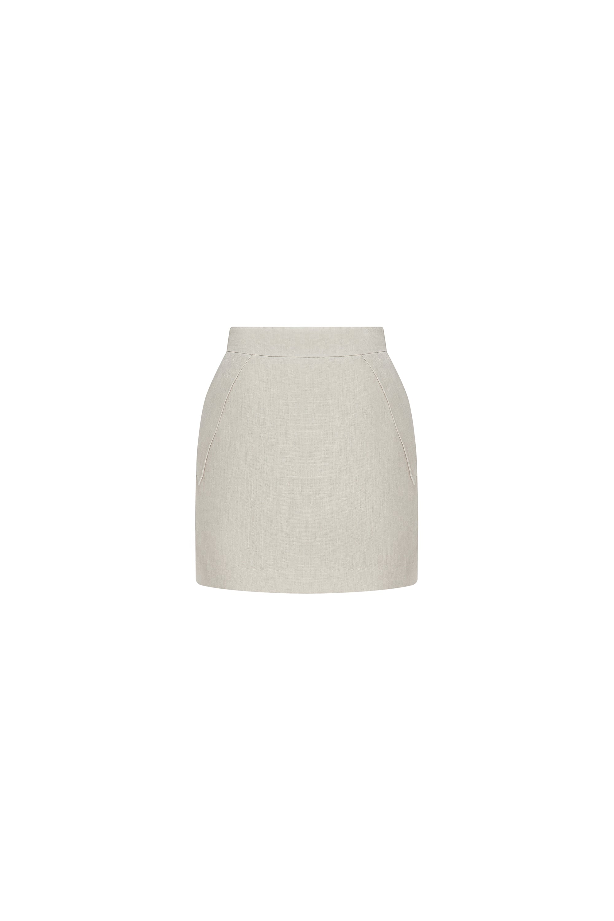 TYRA BEIGE MINI SKIRT