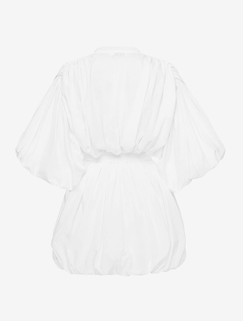 FLUFFY WHITE DRESS