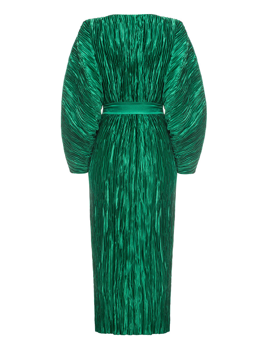 banana leaf dress green