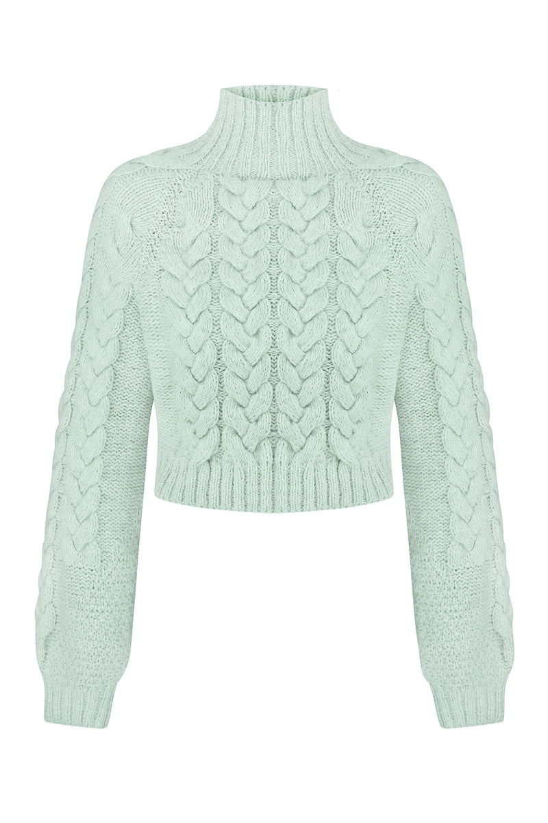 DARIA WOOL CABLE KNIT SWEATER