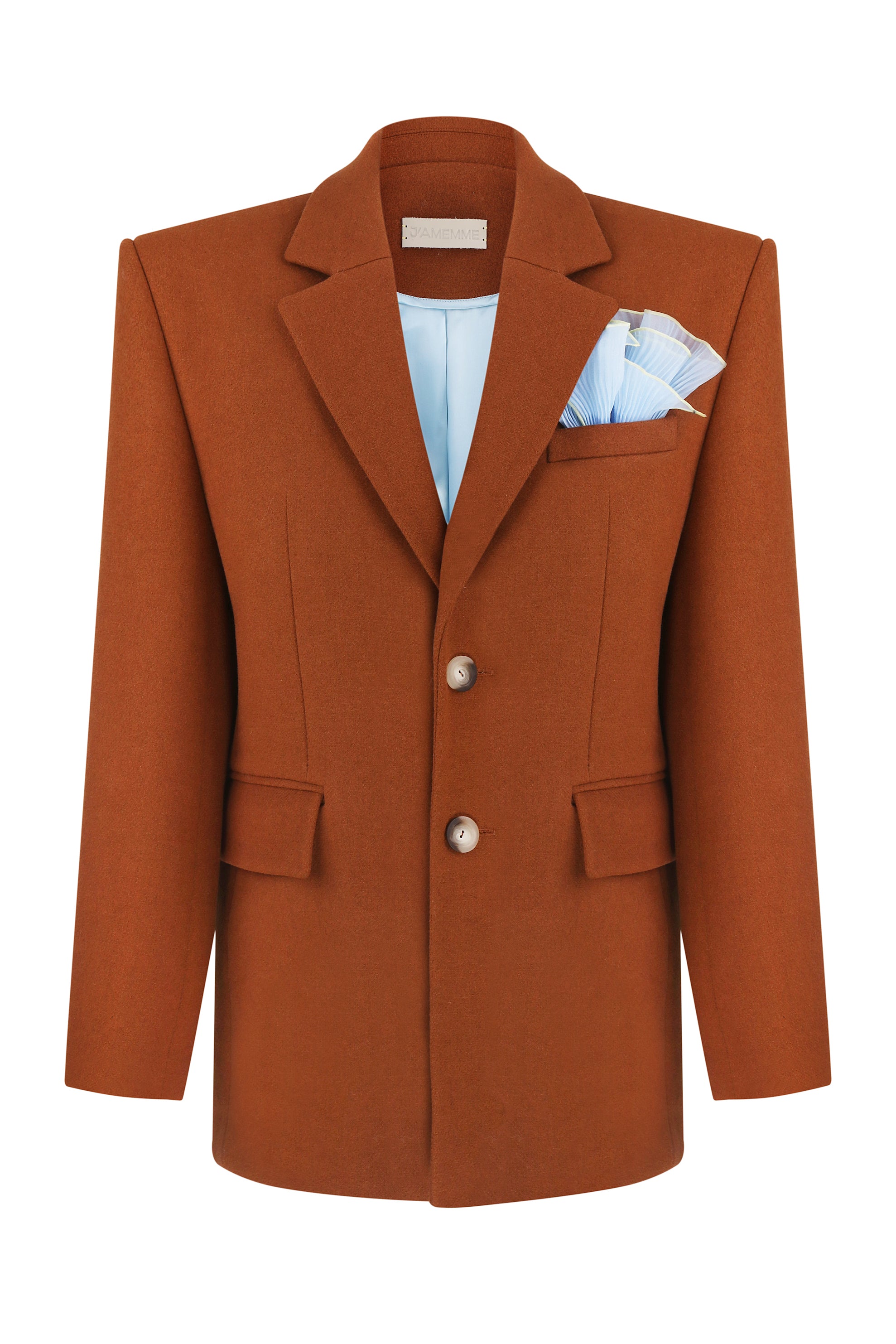 J'amemme brown wool coat