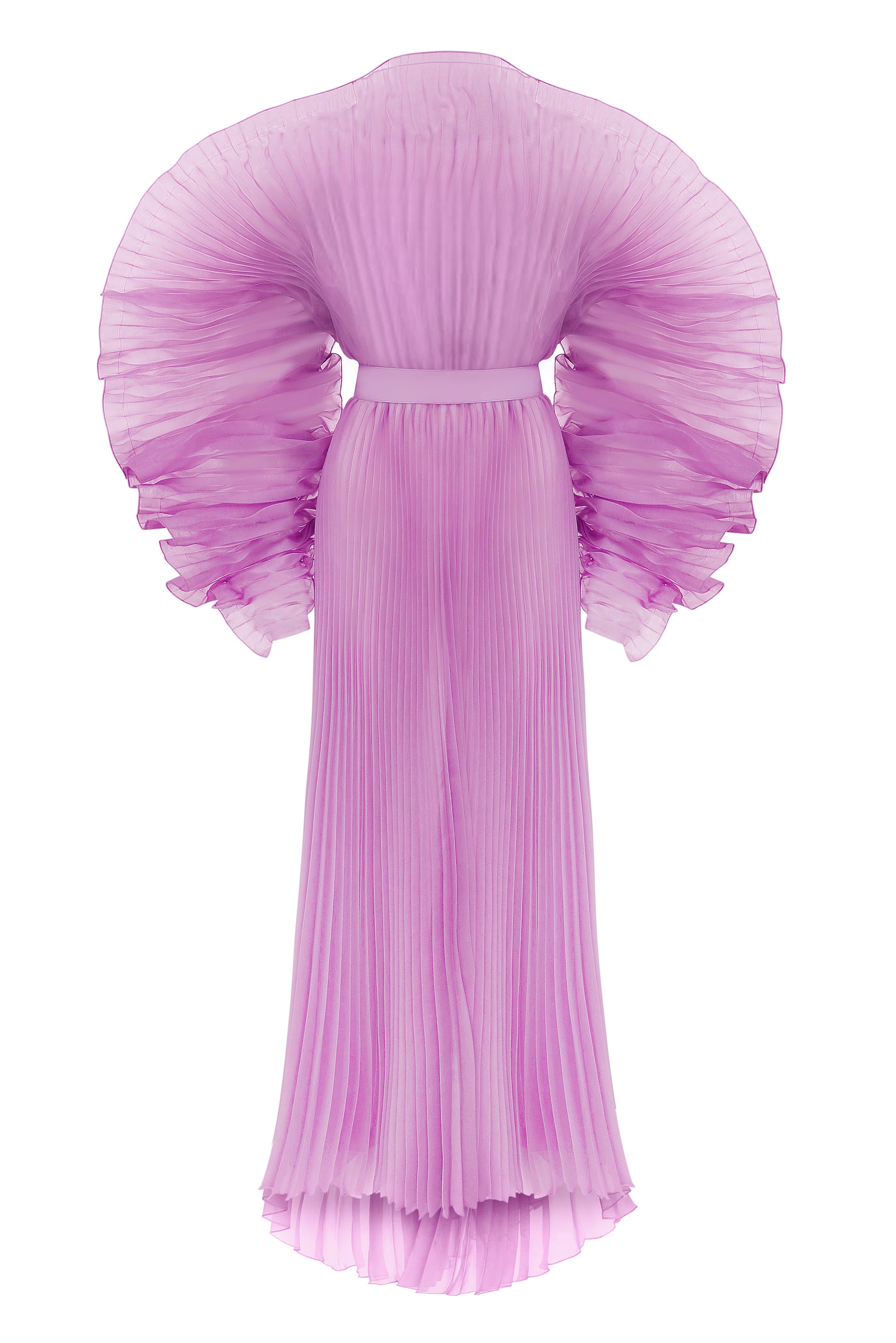 ALISHA PLEATED LAVENDER DRESS