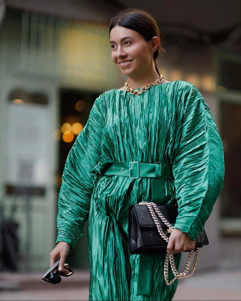 jamemme banana leaf dress