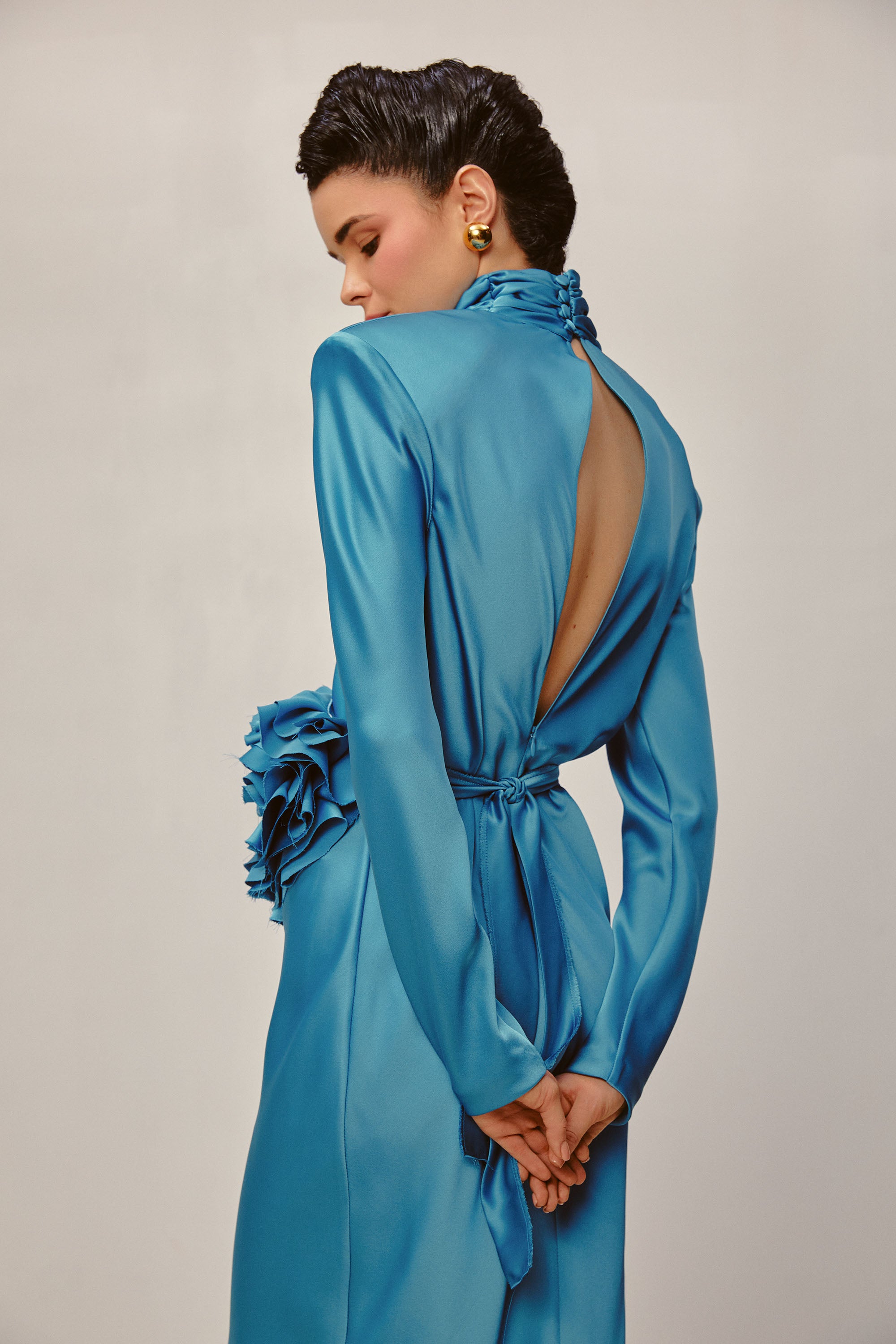 MARLEN OCEAN BLUE DRESS