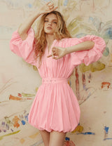 Pink fluffy dress by Jamemme